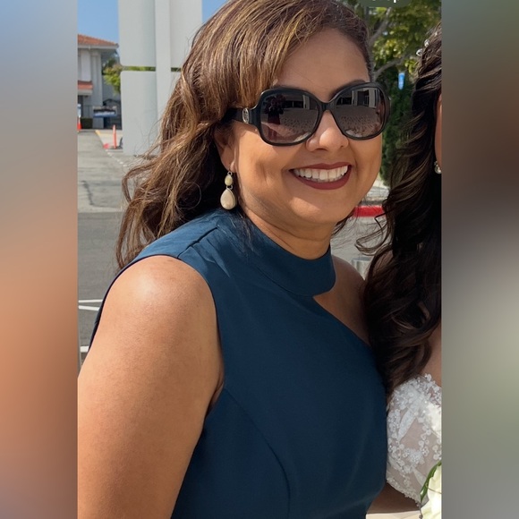 French Connection Echo Crepe One Shoulder Dress – Size XL 12 - Picture 6 of 6